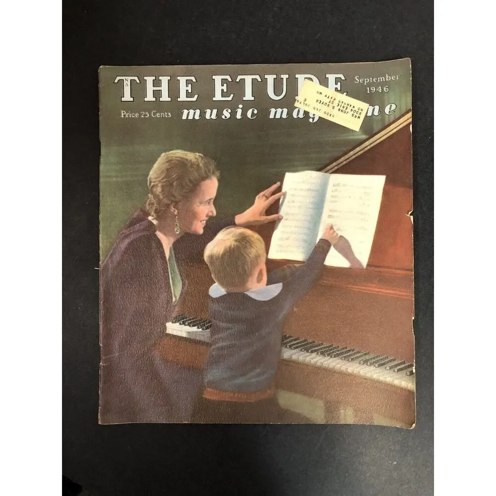 1940s The Etude Music Magazine 8 issues LOT from Vintage Retro Ads SHEET MUSIC